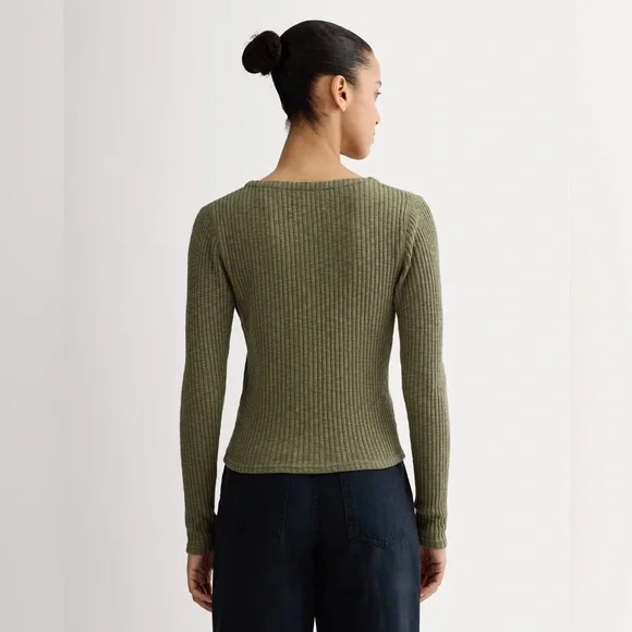 Everlane Cozy Rib Cardigan Size Medium - Picture 7 of 7